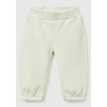 United Colors Of Benetton Bebek Su Yeşili Arkası Tavşan Detaylı Beli Lastikli Eşofman Altı