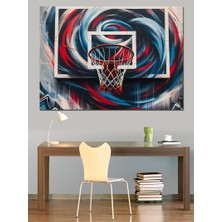 Basketbol Potası Dekoratif Kanvas - Mdf Ahşap Tablo
