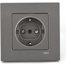 Viko Antrasit Novella Topraklı Priz (Mekanizma Dahil) (VK-92005342)