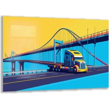 Exel Home Arabalar Cam Tablo - Kamyonlar - Yatay Motif 05-065