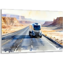 Exel Home Arabalar Cam Tablo - Kamyonlar - Yatay Motif 05-050