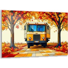 Exel Home Arabalar Cam Tablo - Kamyonlar - Yatay Motif 05-028