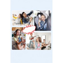 Kendinden Hoparlörlü Portatif Karaoke Mikrofonu Bluetooth USB Kablo Ile Çalışan Karaoke Mikrofon