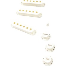 Fender Pure Vintage 60S Stratocaster Vintage White Manyetik Kapağı Aksesuar Kiti