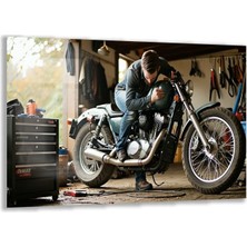 Exel Home Arabalar Cam Tablo - Motosikletler - Yatay Motif 04-043