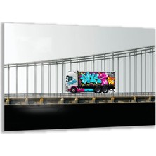 Exel Home Arabalar Cam Tablo - Kamyonlar - Yatay Motif 05-074