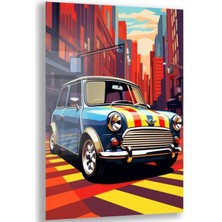 Exel Home Arabalar Cam Tablo - Karışık - Dikey Motif 01-048