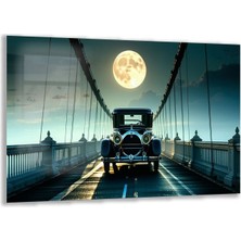 Exel Home Arabalar Cam Tablo - Klasik Arabalar - Yatay Motif 02-088