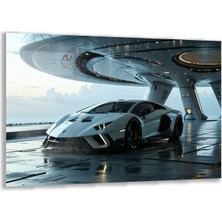 Exel Home Arabalar Cam Tablo - Spor Arabalar - Yatay Motif 03-062