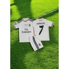 Real Madrid 2014 Ronaldo Lisbon Beyaz  Çocuk Forması Şampiyonlar Ligi Finali