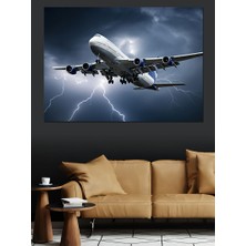 Fırtına Uçağı Dekoratif Kanvas - Mdf Ahşap Tablo
