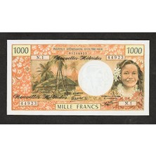 Urlanumis New Hebrıdes 1000 Francs – Unc Çil Banknot