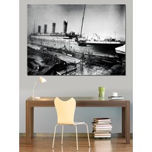 Devasa Gemi Dekoratif Kanvas - Mdf Ahşap Tablo