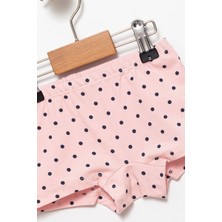 Kız Çocuk Pamuklu Lacivert ve Pembe Külot Boxer 3'lü Set - Kız Çocuk Iç Giyim