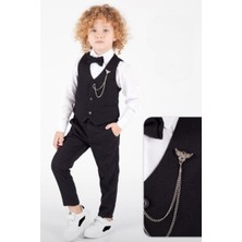 Erkek Çocuk Yelekli Zincirli Takım (6-9 Yaş)