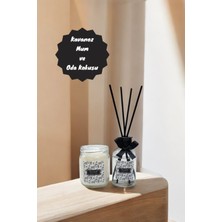 Tiem Concept Vanilya Kokulu Kavanoz Mum ve 100 ml Oda Kokusu Seti