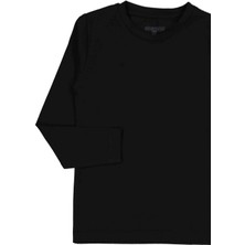 Unisex Uzun Kollu 3'lü Set Düz Renkli Tişört - Kız Erkek Çocuk
