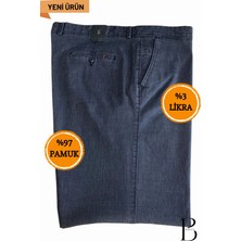 Rahat Kesim Likralı Pamuklu Erkek Baba Siyah Keten Pantolon