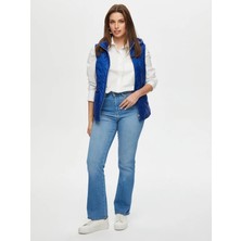 Faik Sönmez Patch Cep Detaylı Kapişonlu Kapitone Yelek S25KYL003