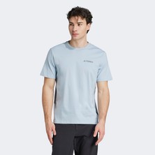 Adidas Polygiene Graphic Erkek Mavi T-Shirt.-