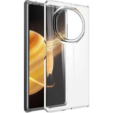 Microcase Huawei Mate Xt Ultimate ile Uyumlu  Sert Kristal Kapaklı Kılıf Şeffaf- AL3157