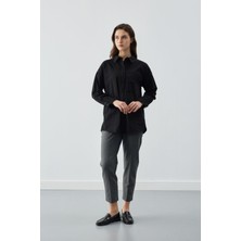 Cebi Dantelli Tunik  Siyah