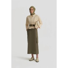 Armine Kargo Cepli Kalem Etek 25Y1824 Haki