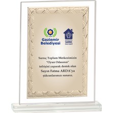 ODAK KUPA - Cam Plaketler - CM-087-M A - 18x21 cm