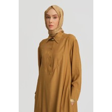 Armine Oversize Tunik Elbise 25Y4701 Sahra