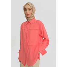 Armine Sim Detaylı Modal Tunik 25Y4607 Coral