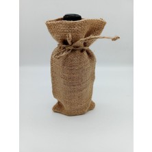 İstanbul Sandalet 1 Adet 10X22 cm 0,25 Litre Doğal Jut Jüt  Zeytinyağı Sos Sirke Şarap Kozmetik Sıvı Sabun, Yuzey Temizleyici Şişe Torbası Ambalajı Istanbul Sandalet