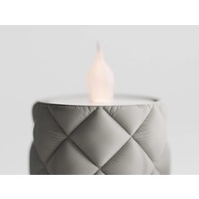 2'li Yastık Desenli LED Mum Tealight Seti – Modern Dekorasyon, Romantik Işıklandırma