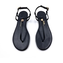 Tkees T8014 Siyah Parmak Arası Kadın Sandalet