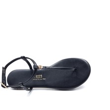 Tkees T8014 Siyah Parmak Arası Kadın Sandalet