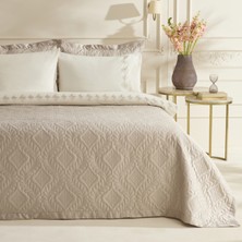 Karaca Home Glory Çift KIŞILIK Pamuk 7 Parça Düet Set Bej