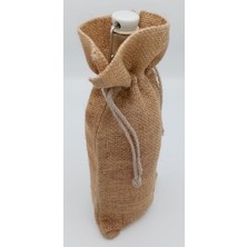 İstanbul Sandalet 1 Adet 10X22 cm 0,25 Litre Doğal Jut Jüt  Zeytinyağı Sos Sirke Şarap Kozmetik Sıvı Sabun, Yuzey Temizleyici Şişe Torbası Ambalajı Istanbul Sandalet