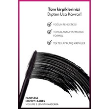 Note Cosmetics Note Cosmetics Note Cosmetics Flawless Lovely Hacim ve Uzatma Etkili Maskara