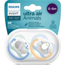 Avent Ultra Air Animals 2li Emzik 0-6 Ay - Erkek