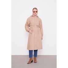 Camel Elips Desen Kapitone Kap