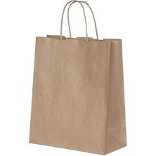 Gaye Tedarik Kraft Burgu Saplı Çanta 25*12*31 - 25'li