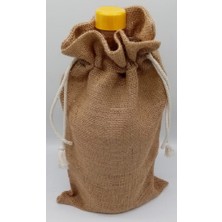 İstanbul Sandalet 1 Adet 10X22 cm 0,25 Litre Doğal Jut Jüt  Zeytinyağı Sos Sirke Şarap Kozmetik Sıvı Sabun, Yuzey Temizleyici Şişe Torbası Ambalajı Istanbul Sandalet