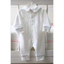 Babies First Gümüş Detaylı 4'lü Yeni Doğan Hastane Çıkış Seti - Tulum, Şapka, Eldiven, Battaniye (0-3 Ay)