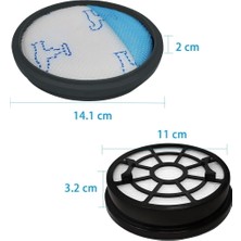 Huttrequ Rowenta RO2910EA RO2913EA Elektrikli Süpürge Parçaları Için 4 Adet Hepa Filtre (Yurt Dışından)