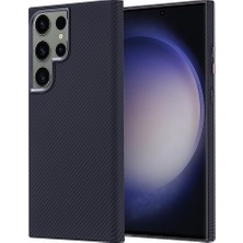 Galaxy S23 Ultra Kılıf Magsafe Şarj Özellikli Karbon Fiber Görünümlü Ultra Ince Premium Next Kapak