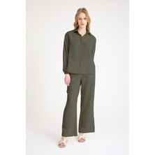 Keten Günlük Haki Ikili Takım Alt Üst