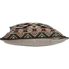 Belıeve Drogan Kilim Jakarlı Dokuma Goblen  Dekoratif Şönilli  Kırlent 45*45
