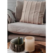 Nakışlı Kırlent Kılıfı Çizgi Nakış Klasik Model Çift Taraf  ( 40 x 40 cm ) 1'lı Kalite Kumaşı