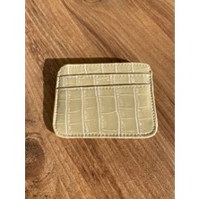 Z&m Collection Para Bölmeli Croco Deri Ultra Ince Küçük Çift Taraflı Kadın Kartlık Cüzdan