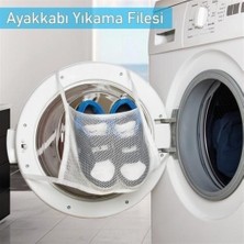 Ozcmax Hassas Çamaşır - Ayakkabı Yıkama Filesi Kapak Bağlamalı 35 x 20 cm