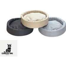 Cemgizay Lüx Kedi & Köpek Yatağı 50 cm Yıkanabilir Sünger Dolgu Yırtılmaz